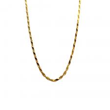 STAINLESS STEEL GOLD PVD BULLET CHAIN 24